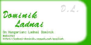 dominik ladnai business card